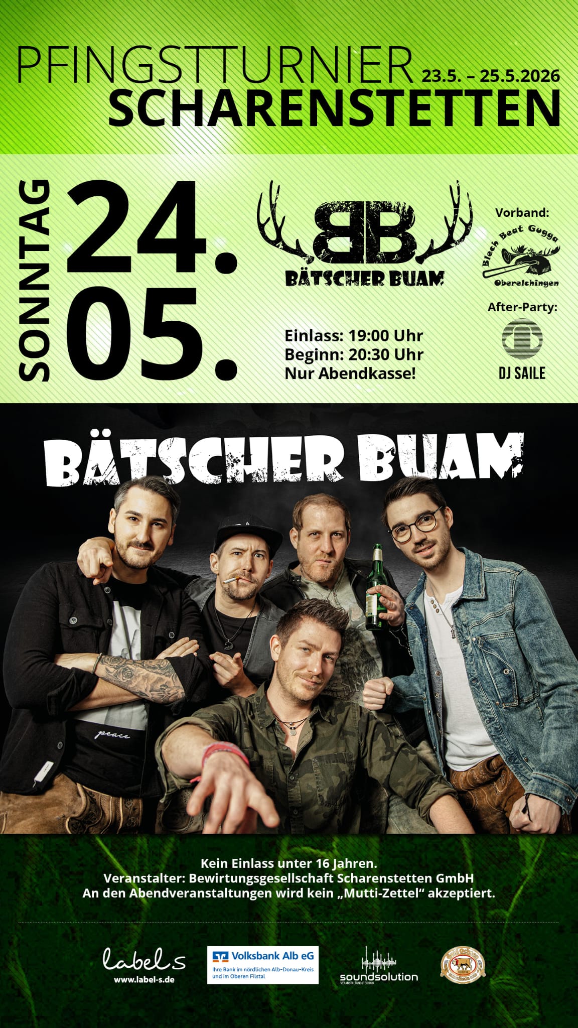 Bätscher Buam beim Pfingstturnier Scharenstetten 2026